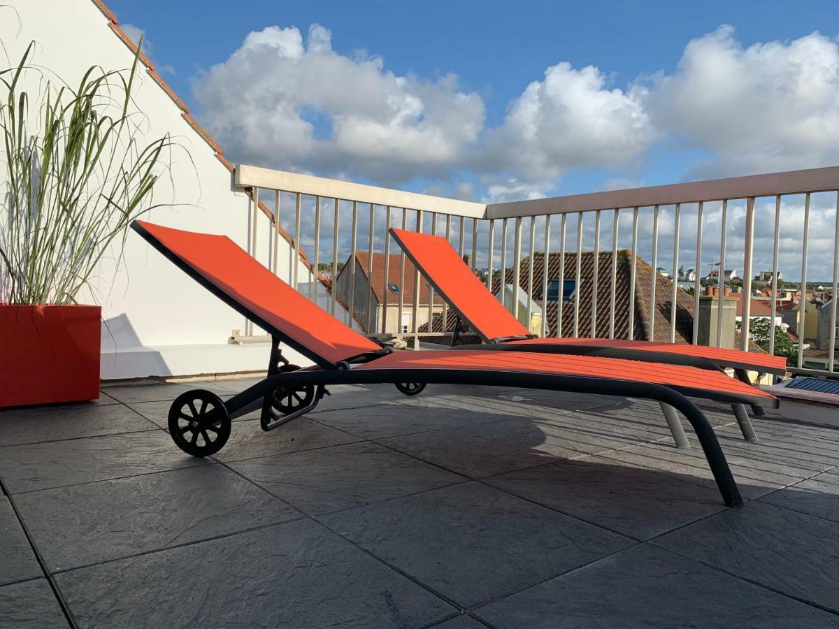 ヴィムルーLa Terrasse Vue Mer Du 42 Ferber, Plein Sud Wifiアパートメント エクステリア 写真
