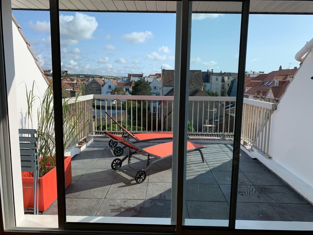 ヴィムルーLa Terrasse Vue Mer Du 42 Ferber, Plein Sud Wifiアパートメント エクステリア 写真