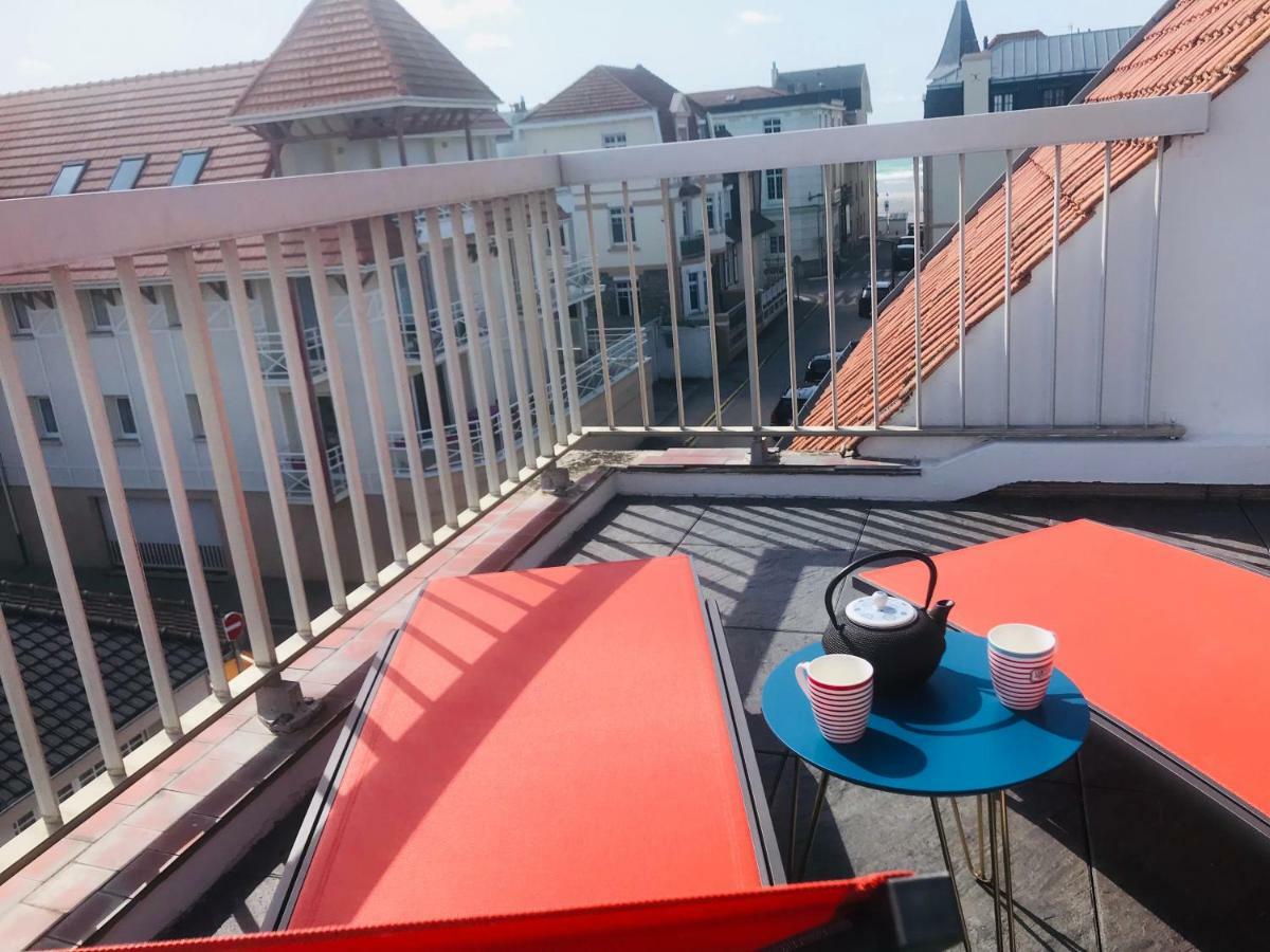 ヴィムルーLa Terrasse Vue Mer Du 42 Ferber, Plein Sud Wifiアパートメント エクステリア 写真