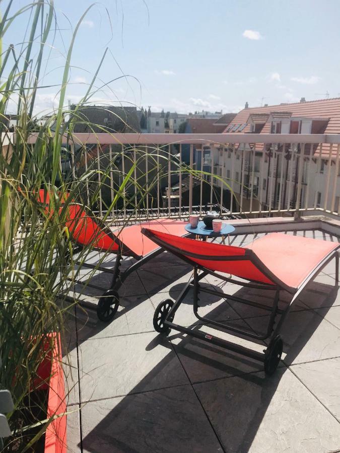 ヴィムルーLa Terrasse Vue Mer Du 42 Ferber, Plein Sud Wifiアパートメント エクステリア 写真